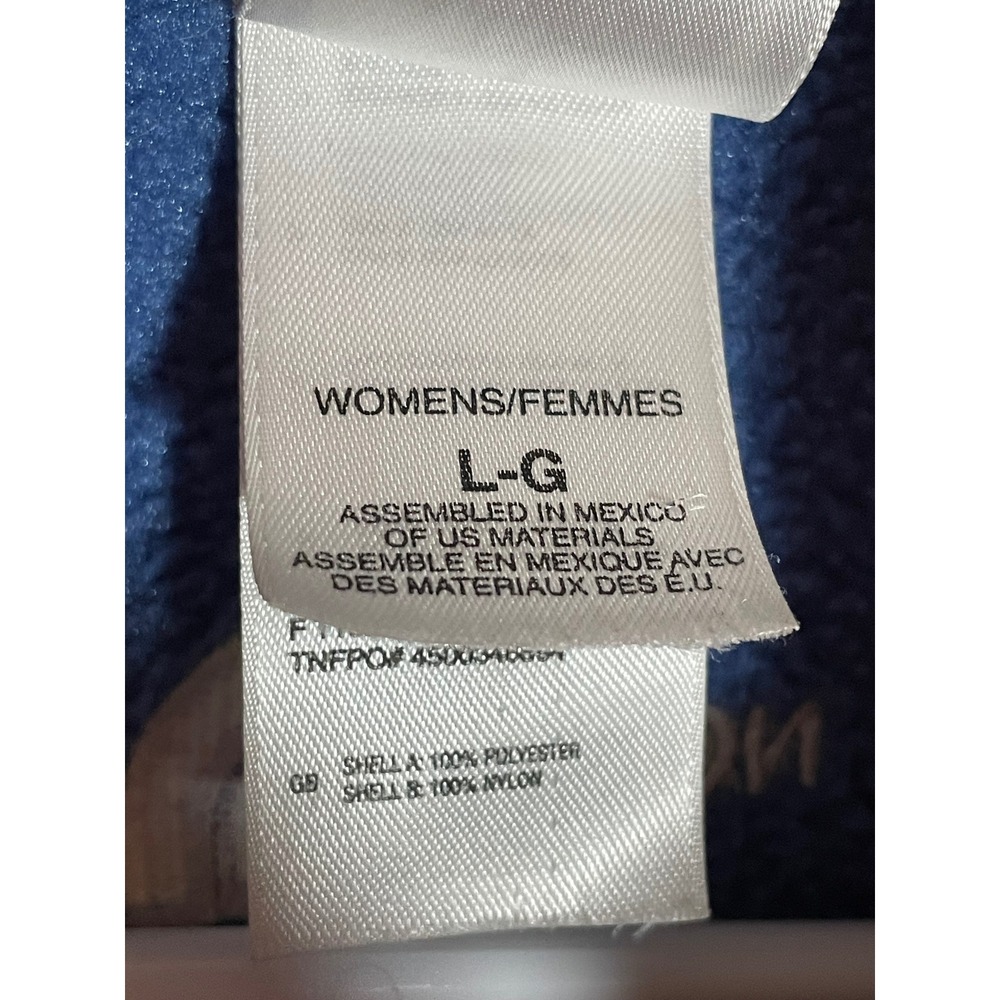 The North Face Womens Polartec Fleece Full Zip Jacket Blue Grey A455 Large - Picture 5 of 7